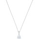 SWAROVSKI Solitaire Neclace White Rhodium Plated 5472635