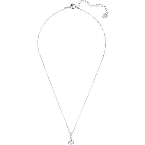 SWAROVSKI Solitaire Neclace White Rhodium Plated 5472635