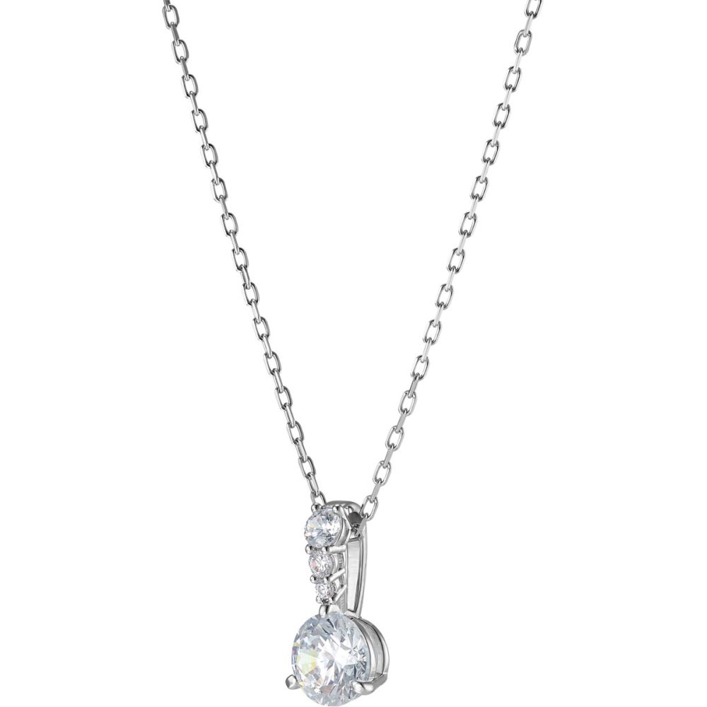 SWAROVSKI Solitaire Neclace White Rhodium Plated 5472635