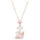 SWAROVSKI Dazzling Swan Κολιέ σε σχήμα Υ Κύκνος, Ροζ, Ροζ επιχρυσωμένο 5473024 SWAROVSKI Dazzling Swan Κολιέ σε σχήμα Υ Κύκνος, Ροζ, Ροζ επιχρυσωμένο 5473024