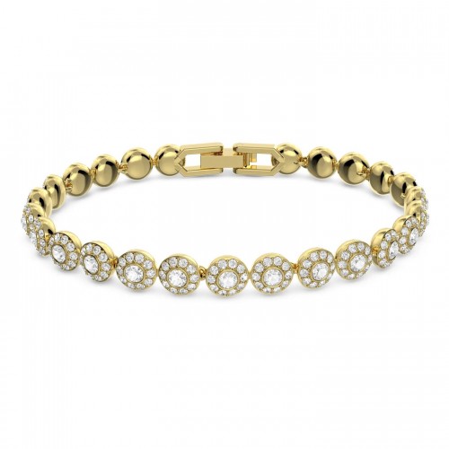 SWAROVSKI Angelic Βραχιόλι Στρογγυλό, Λευκό Eπιχρυσωμένο 5505469