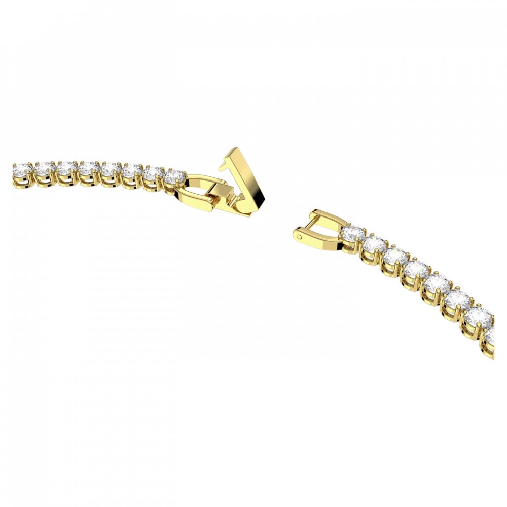 SWAROVSKI Tennis Deluxe Κολιέ Στρογγυλή Κοπή, Λευκό, Επιχρυσωμένο 5511545 SWAROVSKI Tennis Deluxe Κολιέ Στρογγυλή Κοπή, Λευκό, Επιχρυσωμένο 5511545