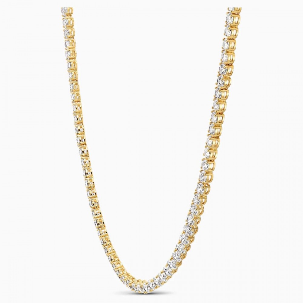 SWAROVSKI Tennis Deluxe Κολιέ Στρογγυλή Κοπή, Λευκό, Επιχρυσωμένο 5511545 SWAROVSKI Tennis Deluxe Κολιέ Στρογγυλή Κοπή, Λευκό, Επιχρυσωμένο 5511545