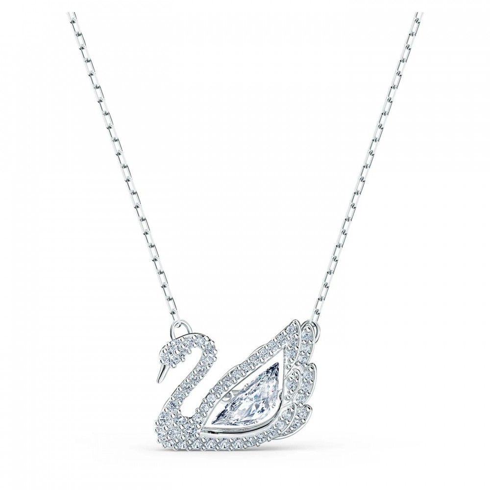 SWAROVSKI Κολιέ Dancing Swan Κύκνος, Λευκό, Επιμετάλλωση ροδίου 5514421 SWAROVSKI Κολιέ Dancing Swan Κύκνος, Λευκό, Επιμετάλλωση ροδίου 5514421