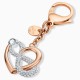 SWAROVSKI Infinite Γούρι τσάντας Άπειρο και καρδιά, Λευκό, Φινίρισμα από διάφορα μέταλλα 5530885 SWAROVSKI Infinite Γούρι τσάντας Άπειρο και καρδιά, Λευκό, Φινίρισμα από διάφορα μέταλλα 5530885