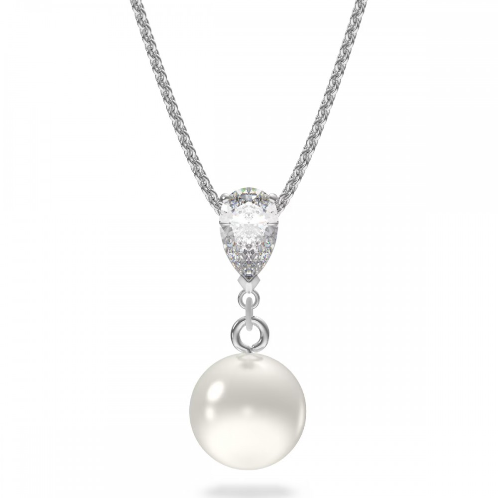 SWAROVSKI Treasure Κολιέ Λευκό Επιροδιωμένο 5559409 SWAROVSKI Treasure Κολιέ Λευκό Επιροδιωμένο 5559409