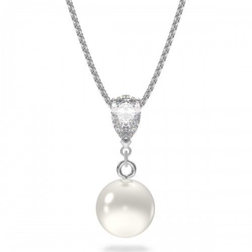 SWAROVSKI Treasure Κολιέ Λευκό Επιροδιωμένο 5559409