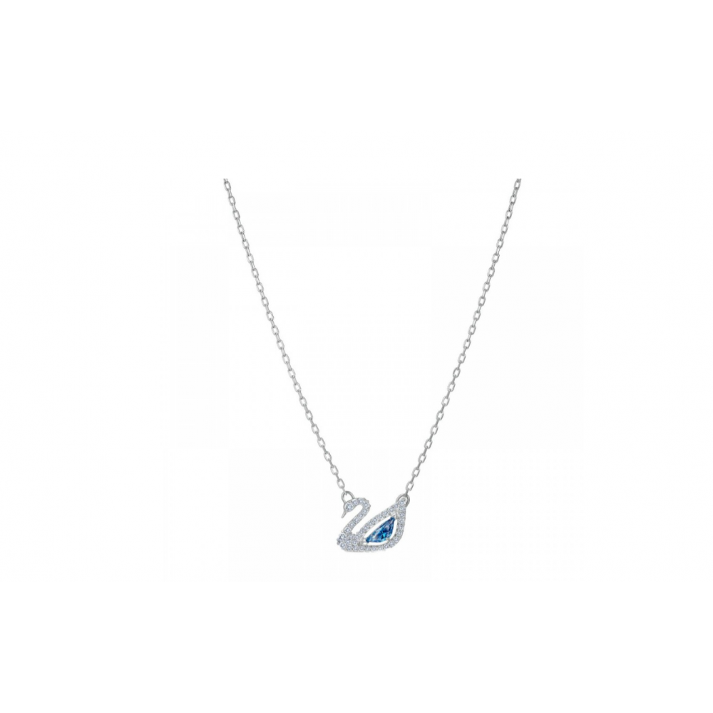 SWAROVSKI Dancing Swang Κολιέ Κύκνος, Μπλε, Επιροδιωμένο 5563464