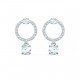 SWAROVSKI Attract Circle Pierced Earrings White Rhodium Plated 5563278 SWAROVSKI Attract Circle Pierced Earrings White Rhodium Plated 5563278