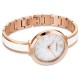 SWAROVSKI Crystalline Delight watch Swiss Made, Metal bracelet, White, Rose gold-tone 5580541