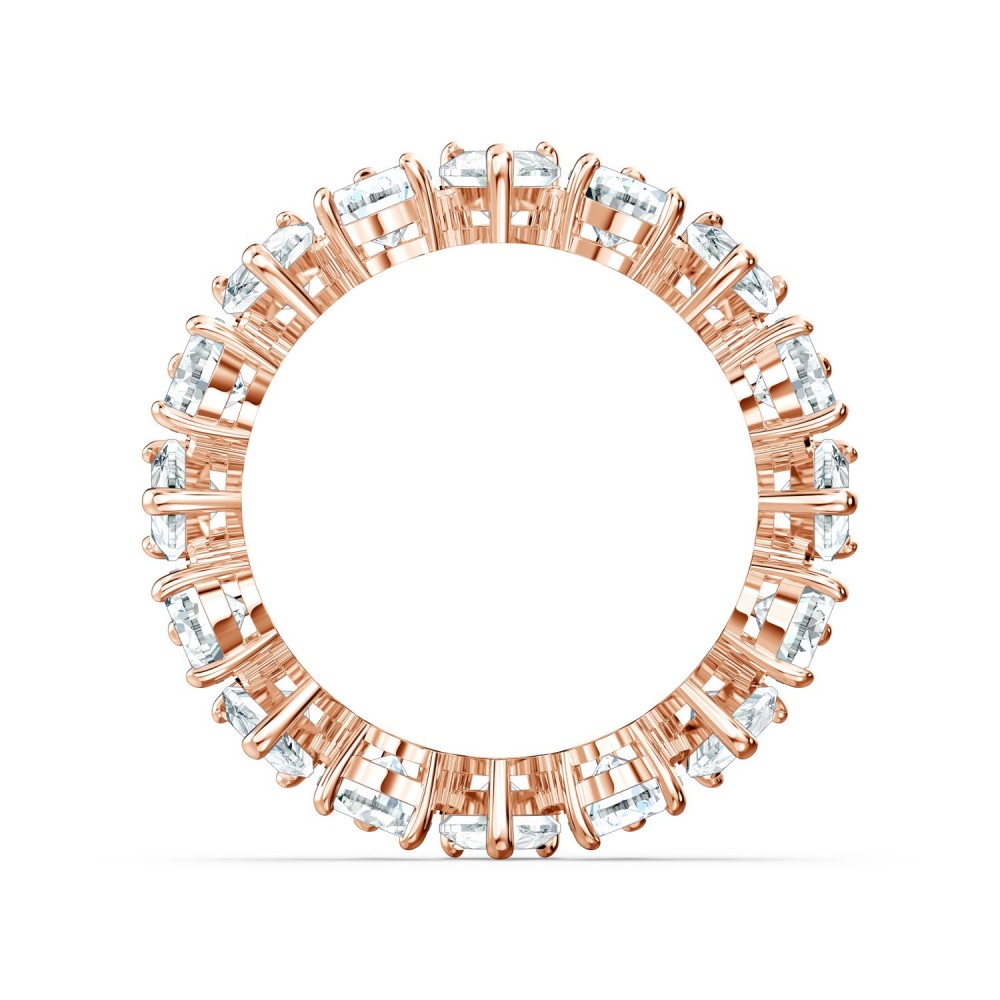 SWAROVSKI Vittore Δαχτυλίδι με Ζιργκόν κοπής pear, Λευκό, Ροζ Επιχρυσωμένο 5585425