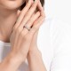 SWAROVSKI Vittore Δαχτυλίδι με Ζιργκόν κοπής pear, Λευκό, Ροζ Επιχρυσωμένο 5585425