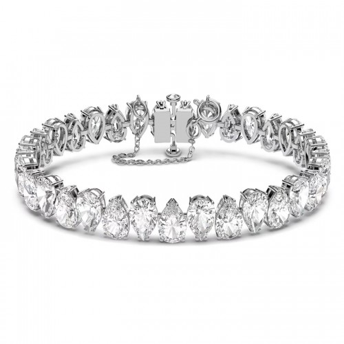 SWAROVSKI Millenia Βραχιόλι Kοπή Pear, Λευκό, Επιροδιωμένο 5598350