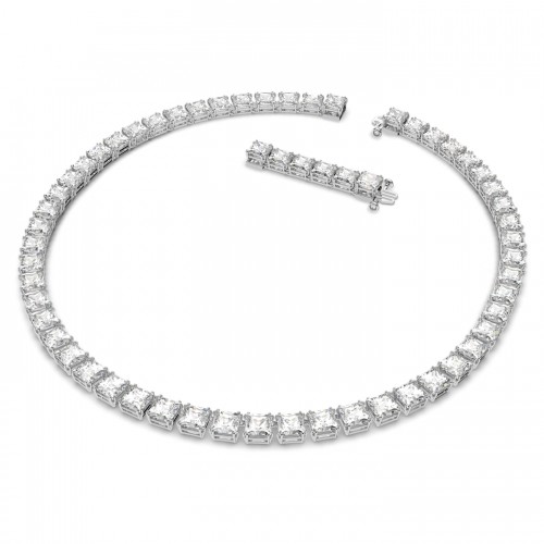 SWAROVSKI Millenia Κολιέ με Ζιργκόν Swarovski και κρύσταλλο κοπής square, Λευκό, Επιροδιωμένο 5599153
