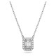 SWAROVSKI Millenia Κολιέ Ζιργκόν κοπής triangle, Λευκό, Επιροδιωμένο 5599177 SWAROVSKI Millenia Κολιέ Ζιργκόν κοπής triangle, Λευκό, Επιροδιωμένο 5599177
