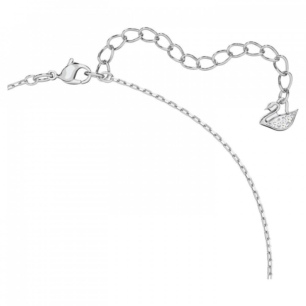 SWAROVSKI Millenia Κολιέ Ζιργκόν κοπής triangle, Λευκό, Επιροδιωμένο 5599177 SWAROVSKI Millenia Κολιέ Ζιργκόν κοπής triangle, Λευκό, Επιροδιωμένο 5599177