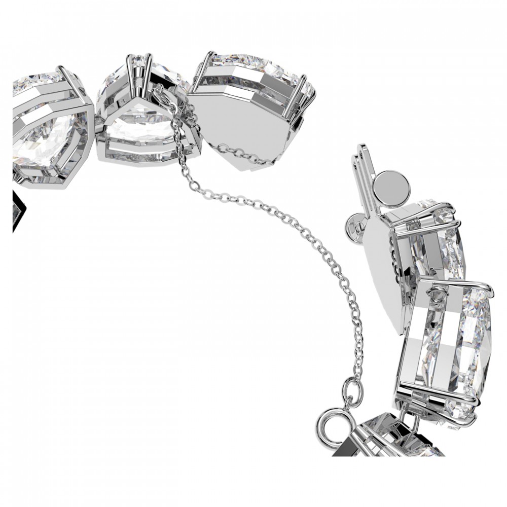 SWAROVSKI Millenia Βραχιόλι Κρύσταλλο κοπής trilliant, Λευκό, Επιροδιωμένο 5599194 SWAROVSKI Millenia Βραχιόλι Κρύσταλλο κοπής trilliant, Λευκό, Επιροδιωμένο 5599194