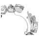SWAROVSKI Millenia Βραχιόλι Κρύσταλλο κοπής trilliant, Λευκό, Επιροδιωμένο 5599194 SWAROVSKI Millenia Βραχιόλι Κρύσταλλο κοπής trilliant, Λευκό, Επιροδιωμένο 5599194