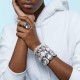 SWAROVSKI Millenia Βραχιόλι Κρύσταλλο κοπής trilliant, Λευκό, Επιροδιωμένο 5599194 SWAROVSKI Millenia Βραχιόλι Κρύσταλλο κοπής trilliant, Λευκό, Επιροδιωμένο 5599194