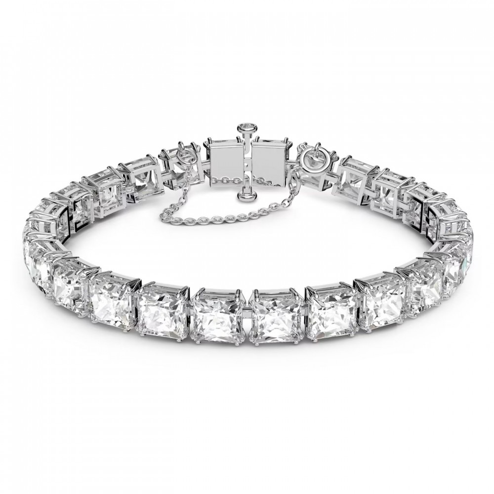 SWAROVSKI Millenia Βραχιόλι Τετράγωνη κοπή, Λευκό, Επιροδιωμένο 5599202 SWAROVSKI Millenia Βραχιόλι Τετράγωνη κοπή, Λευκό, Επιροδιωμένο 5599202