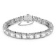 SWAROVSKI Millenia Βραχιόλι Τετράγωνη κοπή, Λευκό, Επιροδιωμένο 5599202 SWAROVSKI Millenia Βραχιόλι Τετράγωνη κοπή, Λευκό, Επιροδιωμένο 5599202