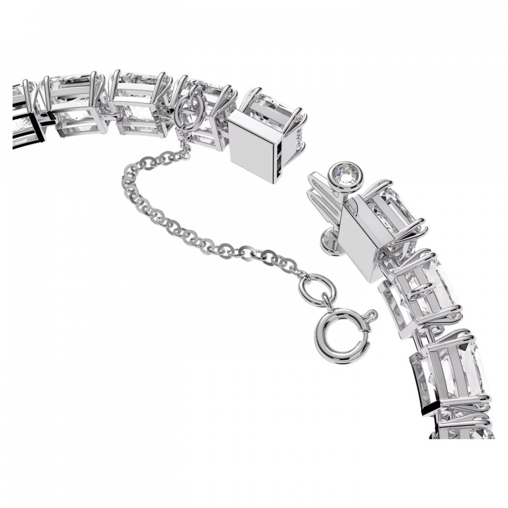 SWAROVSKI Millenia Βραχιόλι Τετράγωνη κοπή, Λευκό, Επιροδιωμένο 5599202 SWAROVSKI Millenia Βραχιόλι Τετράγωνη κοπή, Λευκό, Επιροδιωμένο 5599202