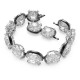 SWAROVSKI Harmonia Βραχιόλι Κρύσταλλα κοπής cushion, Λευκό, Φινίρισμα από διάφορα μέταλλα 5600047