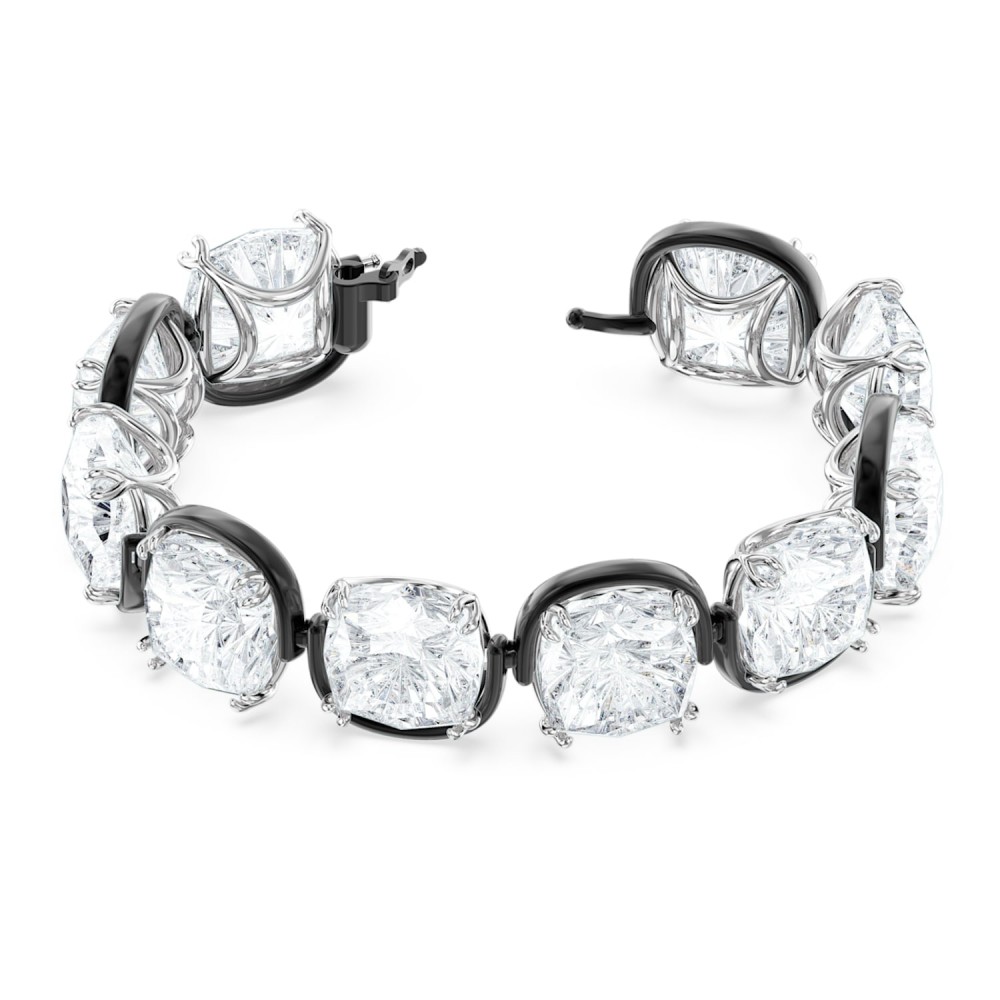 SWAROVSKI Harmonia Βραχιόλι Κρύσταλλα κοπής cushion, Λευκό, Φινίρισμα από διάφορα μέταλλα 5600047