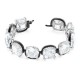 SWAROVSKI Harmonia Βραχιόλι Κρύσταλλα κοπής cushion, Λευκό, Φινίρισμα από διάφορα μέταλλα 5600047