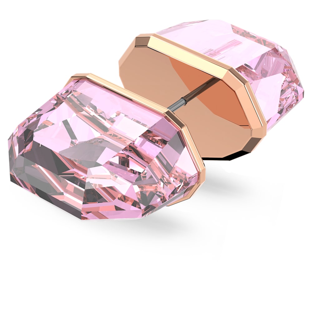 SWAROVSKI Lucent Stud Earrings Single Pink Rose Gold Tone Plated 5600254 SWAROVSKI Lucent Stud Earrings Single Pink Rose Gold Tone Plated 5600254
