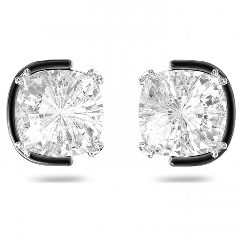 SWAROVSKI Harmonia Σκουλαρίκια με καρφάκι Κρύσταλλα κοπής cushion, Λευκό, Φινίρισμα από διάφορα μέταλλα 5600943