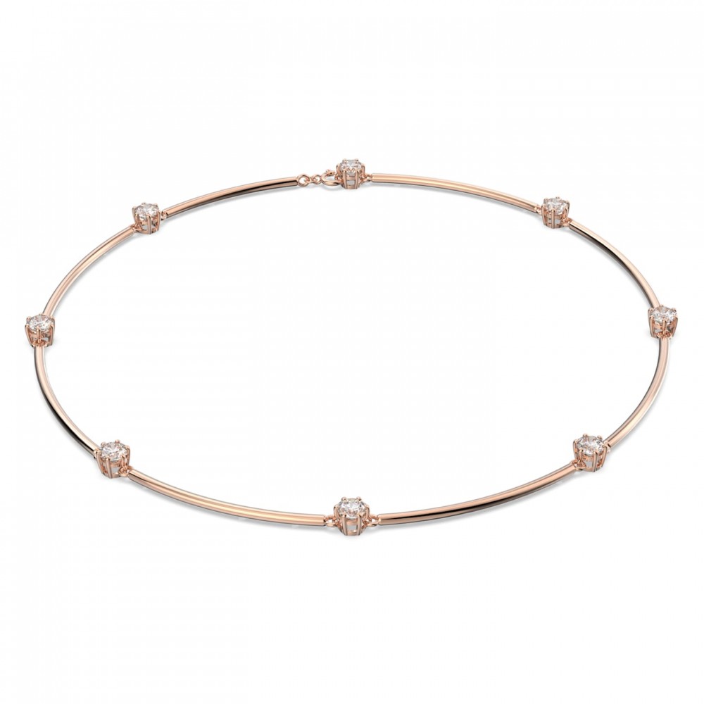 SWAROVSKI Constella Κολιέ Λευκό, Ροζ Επιχρυσωμένο 5609710