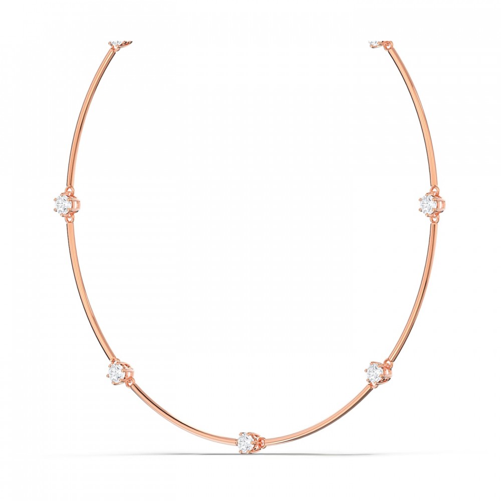 SWAROVSKI Constella Κολιέ Λευκό, Ροζ Επιχρυσωμένο 5609710