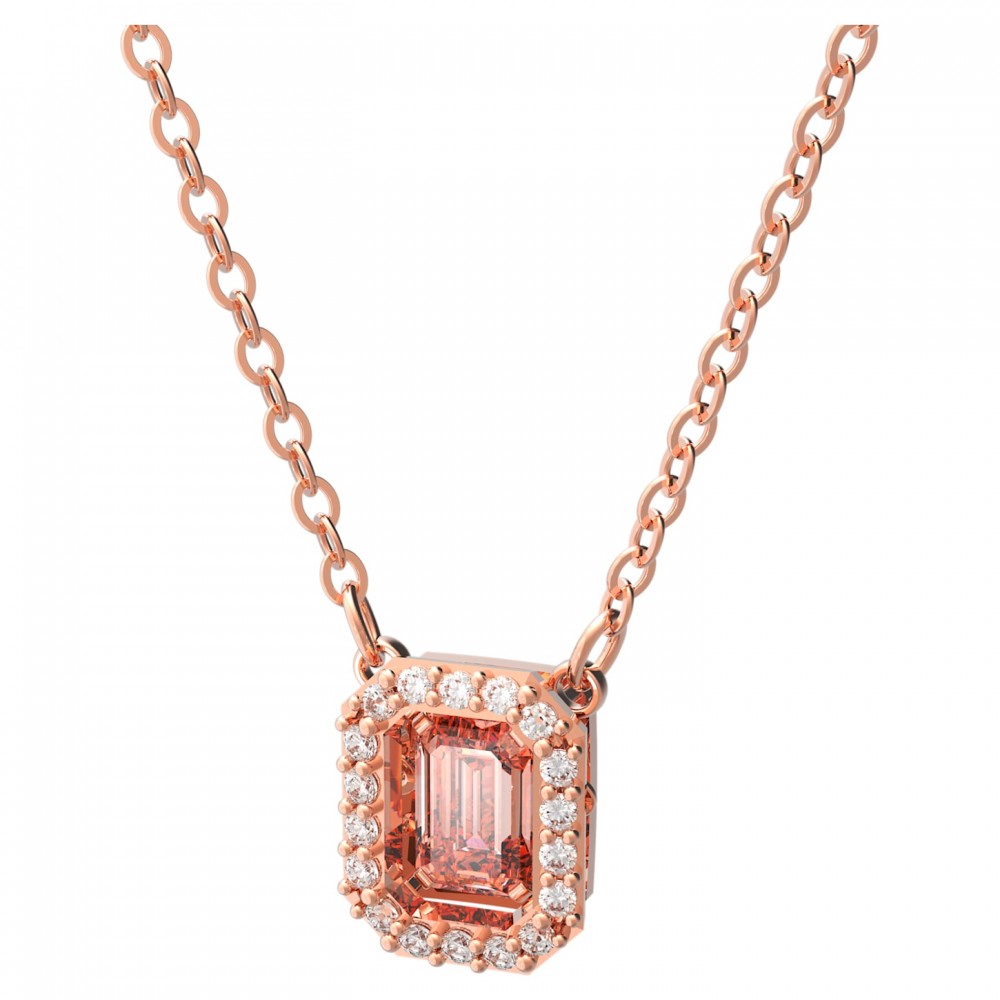 SWAROVSKI Millenia Κολιέ Ζιργκόν οκταγωνικής κοπής, Ροζ, Ροζ επιχρυσωμένο 5614933 SWAROVSKI Millenia Κολιέ Ζιργκόν οκταγωνικής κοπής, Ροζ, Ροζ επιχρυσωμένο 5614933