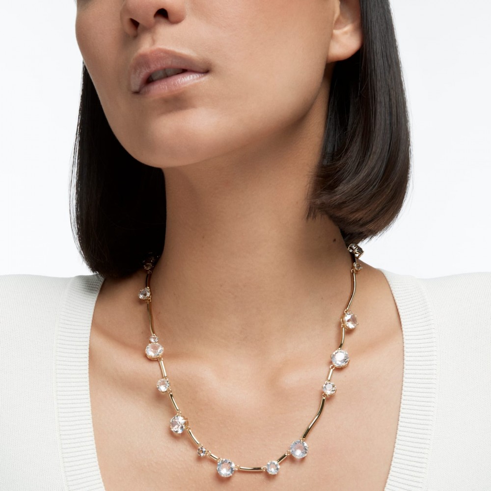 SWAROVSKI Constella Κολιέ Κρύσταλλο στρογγυλής κοπής, Λευκό, Επιχρυσωμένο 5618033 SWAROVSKI Constella Κολιέ Κρύσταλλο στρογγυλής κοπής, Λευκό, Επιχρυσωμένο 5618033