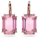 SWAROVSKI Millenia Σκουλαρίκια-Σταγόνα Οκταγωνική κοπή, Ροζ, Ροζ Επιχρυσωμένο 5619502