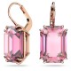 SWAROVSKI Millenia Σκουλαρίκια-Σταγόνα Οκταγωνική κοπή, Ροζ, Ροζ Επιχρυσωμένο 5619502