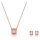 SWAROVSKI Millenia Σετ Οκταγωνική κοπή, Ροζ, Ροζ Επιχρυσωμένο 5620548