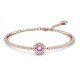 SWAROVSKI Sparkling Dance Άκαμπτο βραχιόλι Μοβ, Ροζ Επιχρυσωμένο 5620554