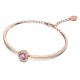 SWAROVSKI Sparkling Dance Άκαμπτο βραχιόλι Μοβ, Ροζ Επιχρυσωμένο 5620554