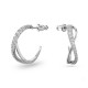 SWAROVSKI Κρίκοι Twist, Λευκά, Επιμετάλλωση ροδίου 5633861 SWAROVSKI Κρίκοι Twist, Λευκά, Επιμετάλλωση ροδίου 5633861