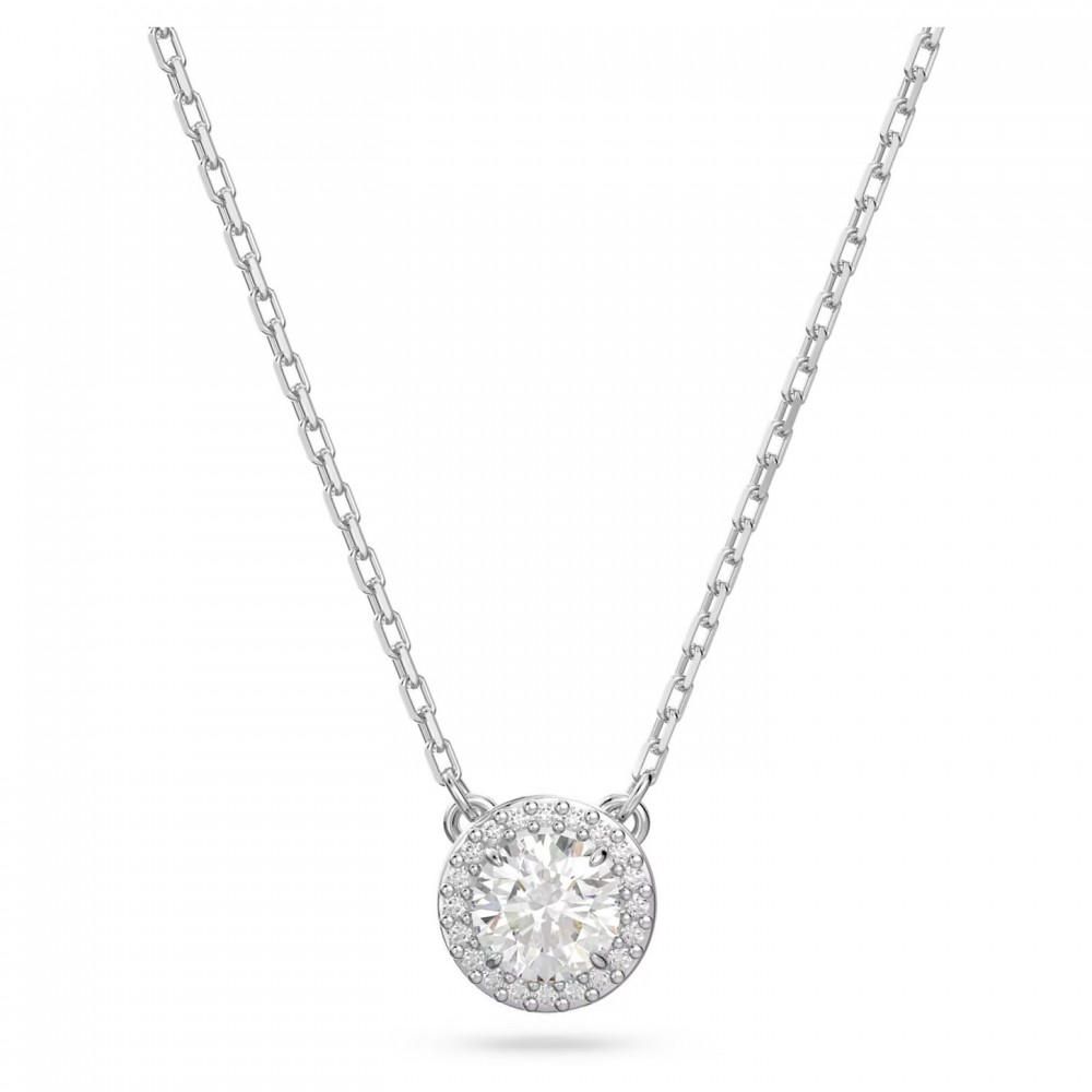 SWAROVSKI Constella Κολιέ Στρογγυλή Κοπή, Pave, Λευκό, Επιροδιωμένο 5636264