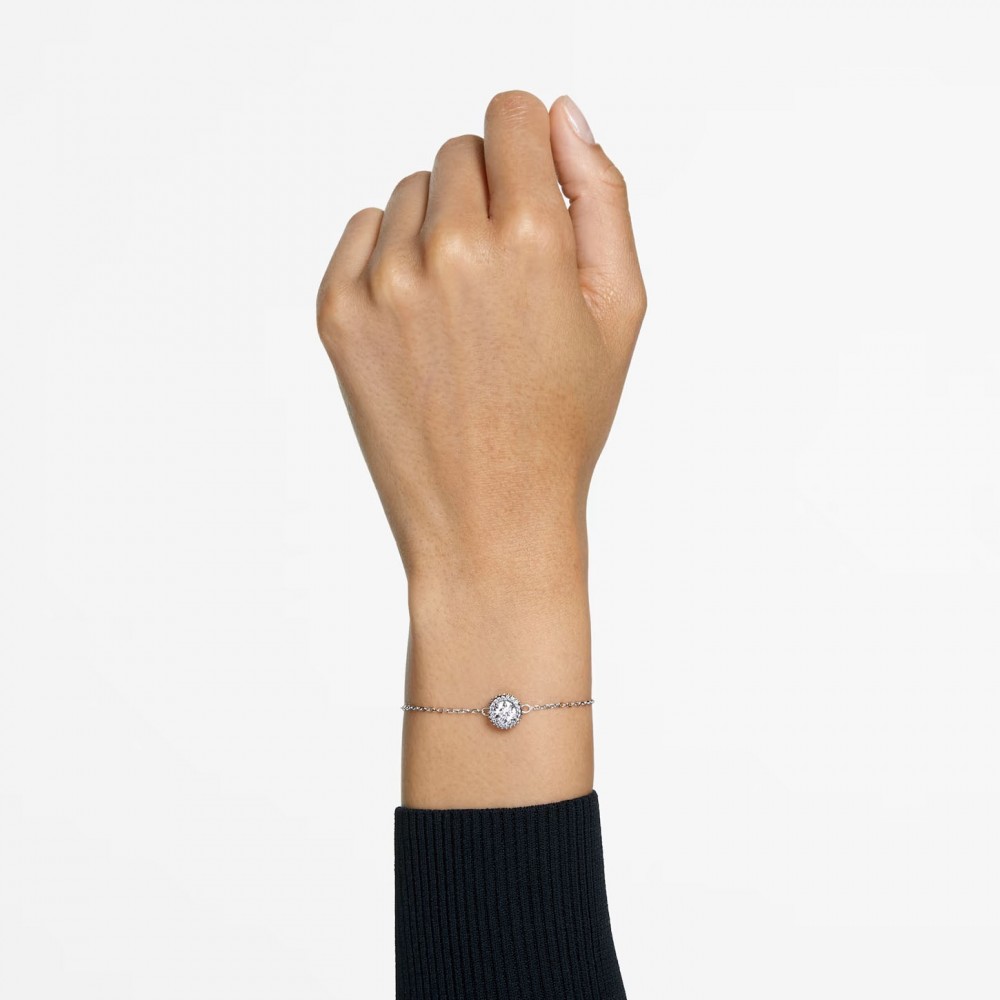 SWAROVSKI Constella Βραχιόλι Στρογγυλή κοπή, Pavé, Λευκό, Επιροδιωμένο 5636266