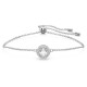 SWAROVSKI Constella Βραχιόλι Στρογγυλή κοπή, Pavé, Λευκό, Επιροδιωμένο 5636266