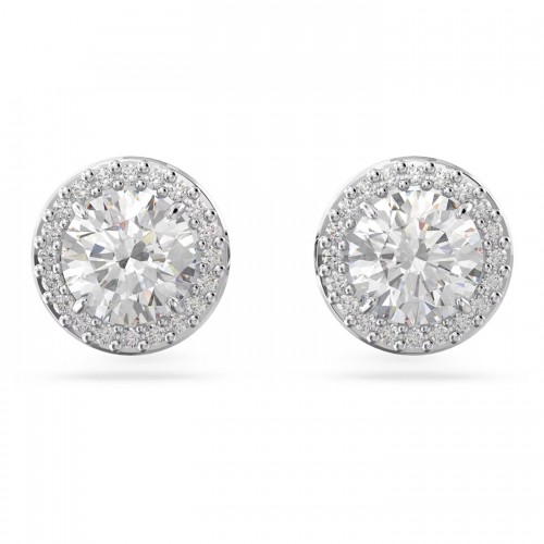 SWAROVSKI Constella Σκουλαρίκια με καρφάκι Στρογγυλή κοπή, Pavé, Λευκά, Επιροδιωμένο 5636269