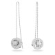 SWAROVSKI Hollow Σκουλαρίκια-σταγόνα Mακριά, Επιμετάλλωση ροδίου 5636435
