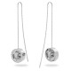 SWAROVSKI Hollow Σκουλαρίκια-σταγόνα Mακριά, Επιμετάλλωση ροδίου 5636435