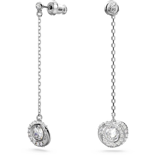 SWAROVSKI Generation Σκουλαρίκια Κρεμαστά μακριά Λευκά, Επιροδιωμένα 5636515