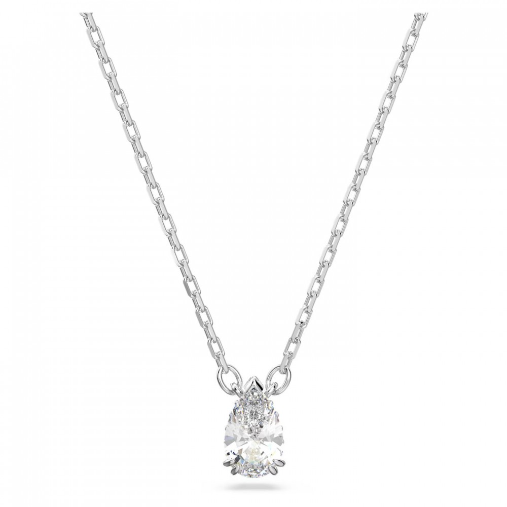 SWAROVSKI Millenia Μενταγιόν Κοπή Pear, Λευκό, Επιροδιωμένο 5636708