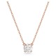 SWAROVSKI Constella Μενταγιόν Στρογγυλή κοπή, Λευκό Ροζ Επιχρυσωμένο 5636710